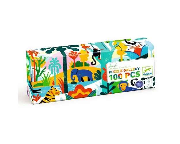 Puzzle galerie 100 piese Jungla, Djeco