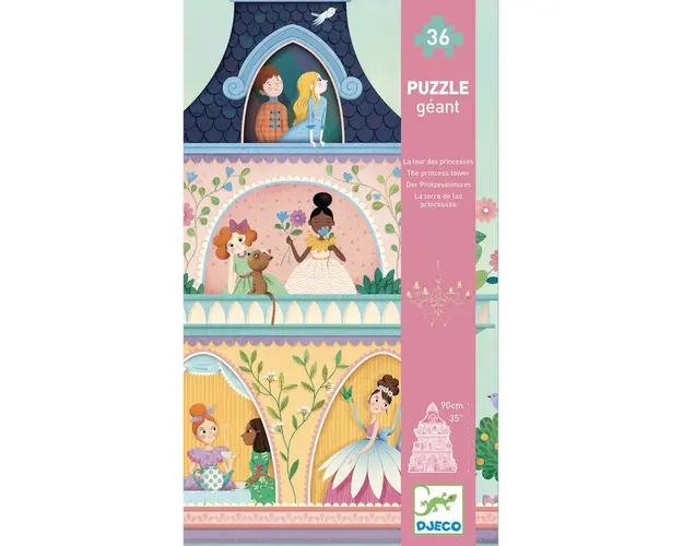 Djeco - Puzzle gigant , Castelul printeselor