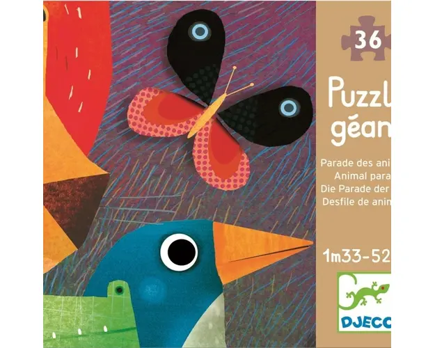 Djeco - Puzzle gigant Parada animalelor