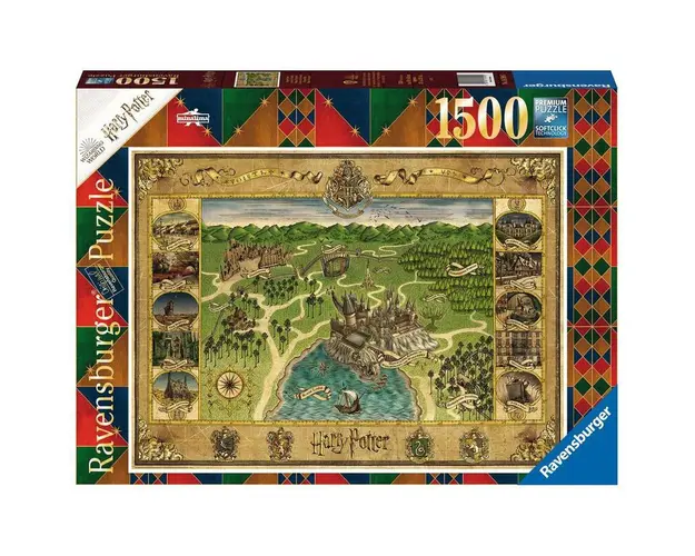 Puzzle Harta Hogwarts, 1500 Piese
