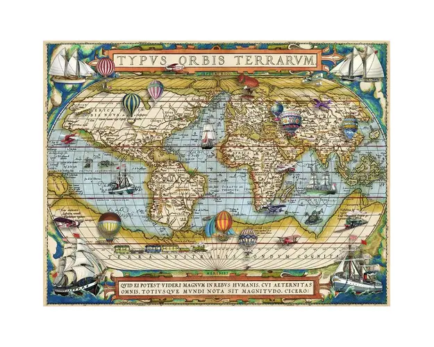 Puzzle Harta Lumii, 2000 Piese