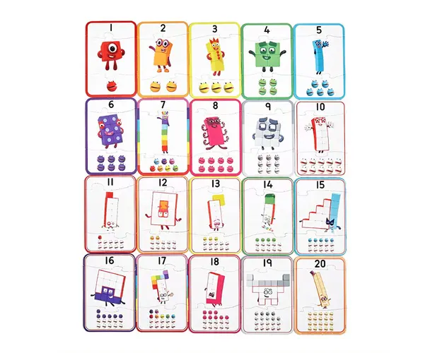 Puzzle - Invat sa numar de la 1 - 20 - Numberblocks