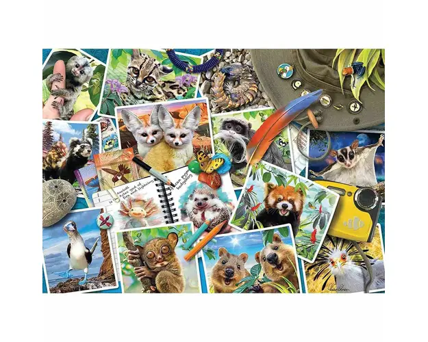 Puzzle Jurnalul De Calatorie Al Animalelor, 1000 Piese