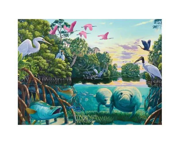 Puzzle Lamantini, 500 Piese