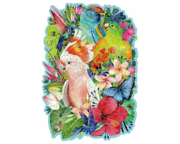 Puzzle din lemn, Ravensburger, Pasari, 300 piese, 12 ani+, Multicolor