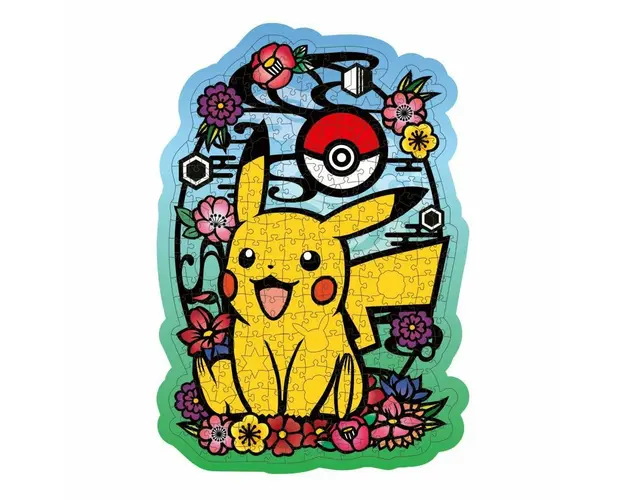 Puzzle din lemn, Ravensburger, Pikachu, 300 piese, 12 ani+, Multicolor