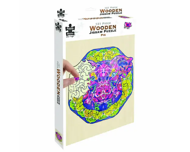 Puzzle lemn Porc