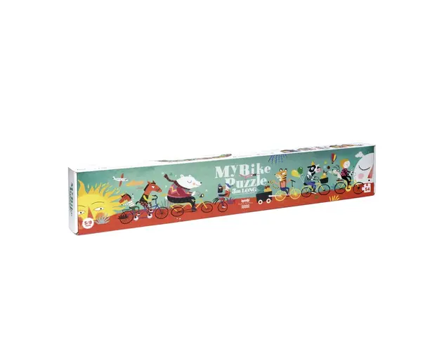 Londji - Puzzle de podea Drumul lung cu bicicleta , Puzzle Copii, piese 54