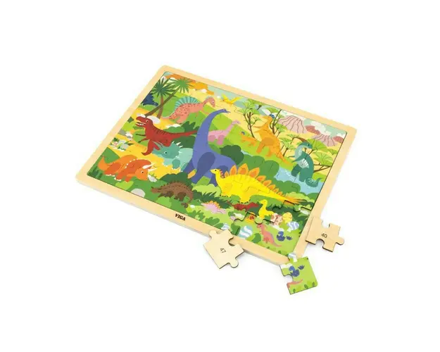 Viga - Puzzle Lumea dinozaurilor, 48 de piese,