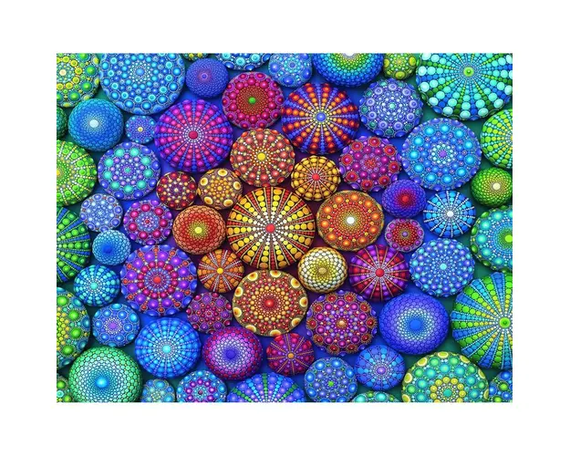 Puzzle Mandala Curcubeu, 2000 Piese