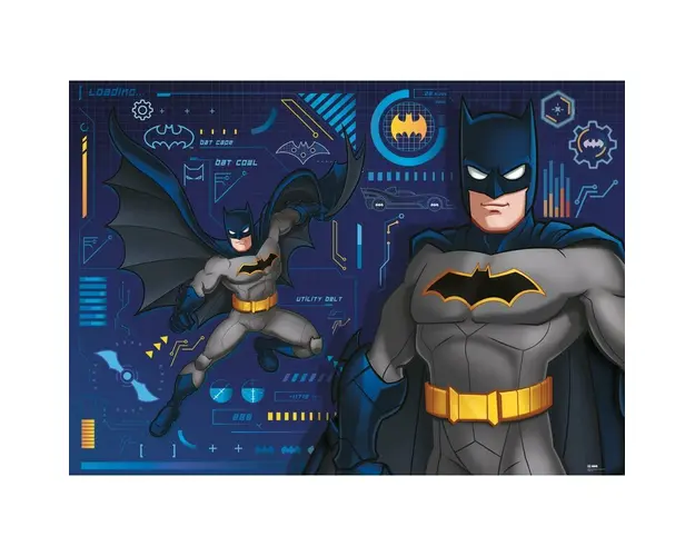 Puzzle de podea, Ravensburger, Batman, 60 piese, 4 ani+, Multicolor