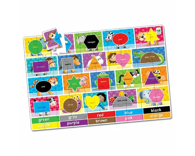 Puzzle Mare De Podea - Culori Si Forme - Eng