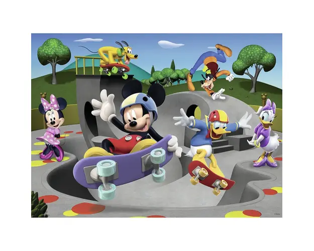 Puzzle Mickey Cu Skateboard, 100 Piese