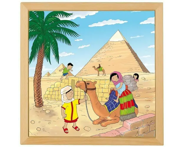 Educo - Puzzle Minunile Lumii Piramide -