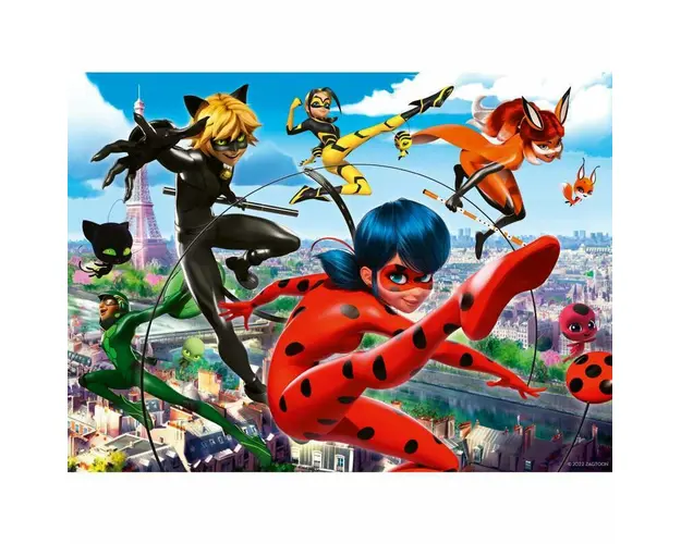 Puzzle personaje, Ravensburger, Miraculous, 200 piese, 8 ani+, Multicolor