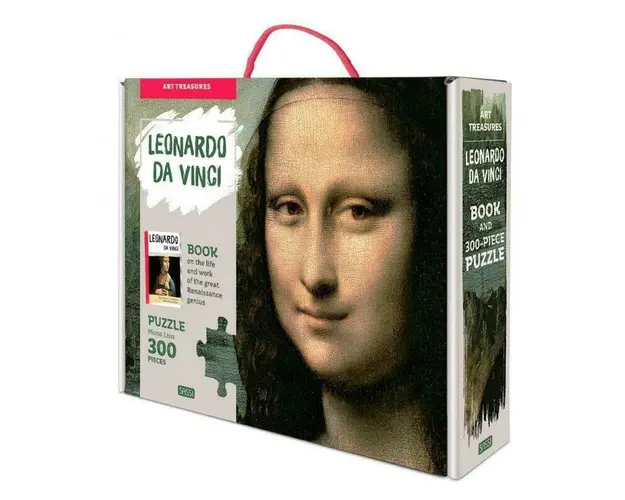 Puzzle Mona Lisa (300 piese+carte)