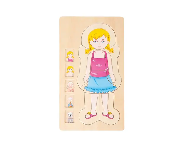 Puzzle multistrat de anatomie - fata