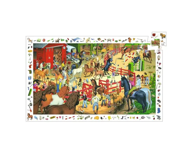 Djeco - Puzzle observatie Cai