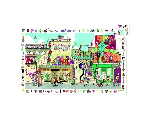 Djeco - Puzzle observatie Street art