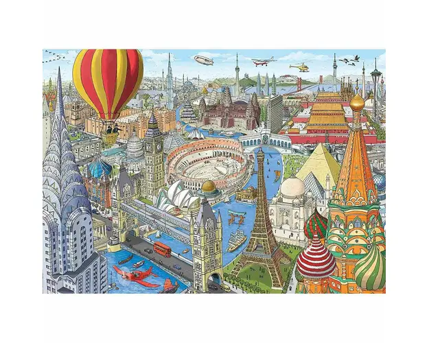 Puzzle Ocolul Pamantului In 80 De Zile, 1000 Piese