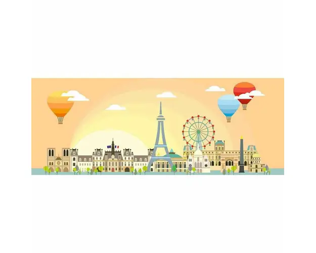 Puzzle Panorama Paris, 1000 Piese