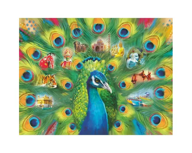 Puzzle Paun, 2000 Piese