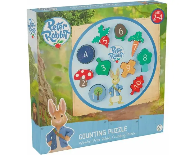 Puzzle Peter Rabbit™ cu numere, Orange Tree Toys