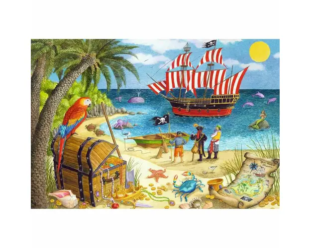 Puzzle Pirati Si Sirene, 2X24 Piese