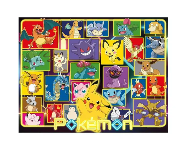 Puzzle personaje, Ravensburger, Pokemon, 2000 piese, 12 ani+, Multicolor
