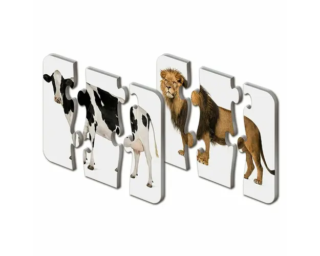 Puzzle Potriveste Corpul Animalelor