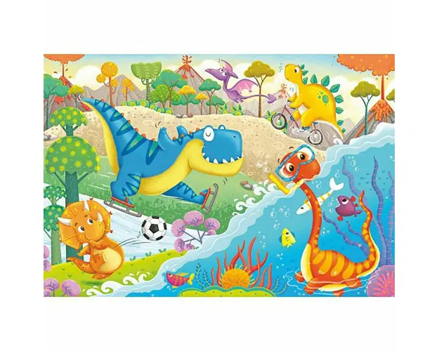 Puzzle Prietenii Mei Dinozaurii, 2X12 Piese
