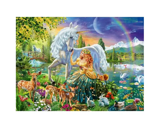 Puzzle Printesa Si Unicorn, 200 Piese Starline
