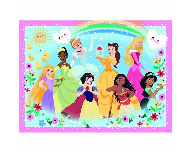 Puzzle Printesele Disney, 100 Piese Glitter