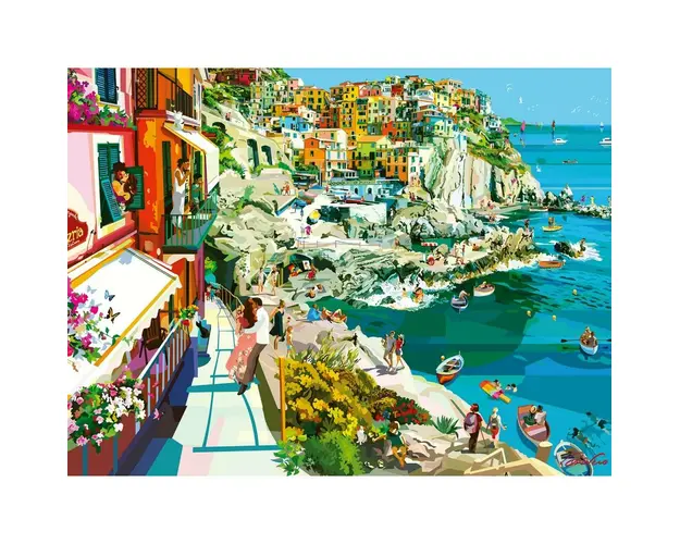 Puzzle Romantism In Cinque Terre, 1500 Piese