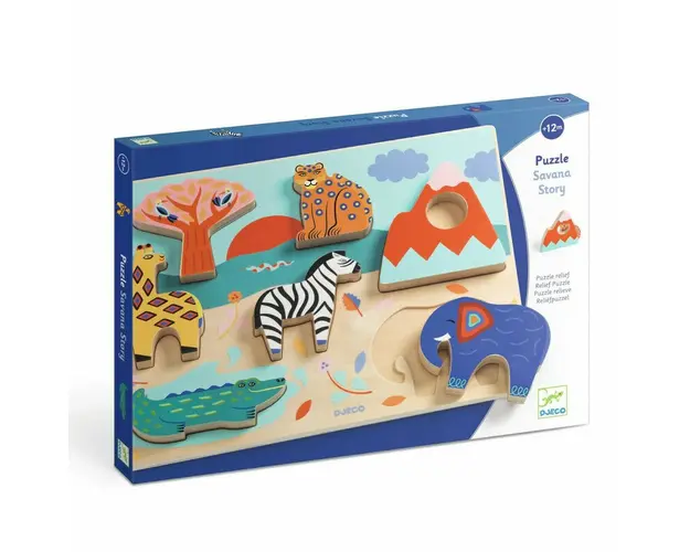 Djeco - Puzzle Savana,