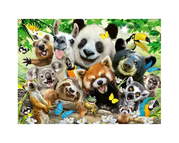 Puzzle Selfie Cu Animale, 300 Piese