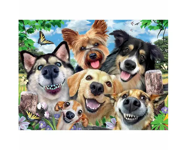 Puzzle Selfie Cu Catelusi, 500 Piese