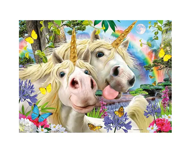 Puzzle Selfie Cu Unicorni, 100 Piese