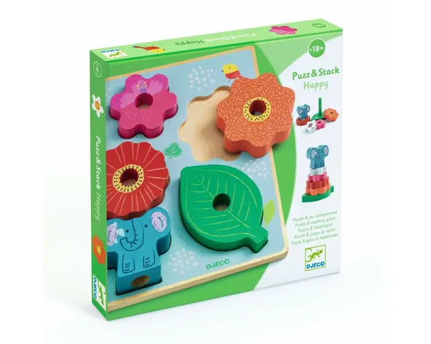 Puzzle si joc de stivuire, Djeco