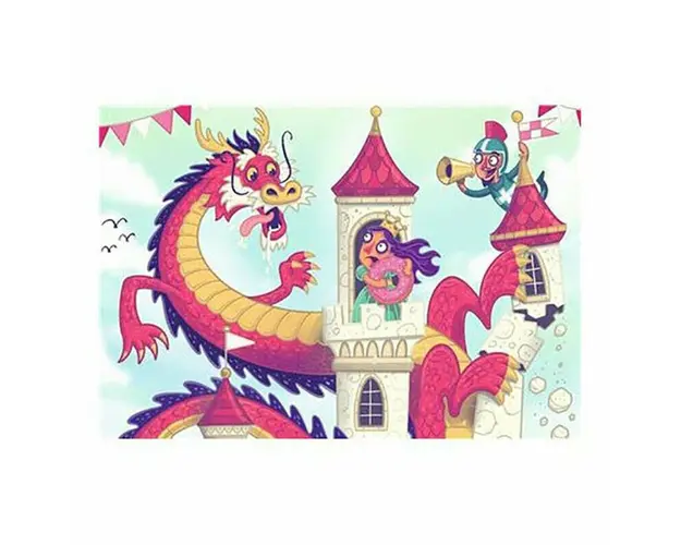 Puzzle Si Joc Dragon, 2X24 Piese