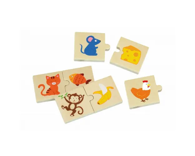 Viga - Puzzle sortator - Animale si hrana,