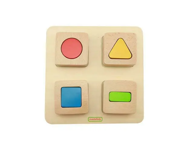 Joc sortator forme geometrice, din lemn, +2 ani, Masterkidz