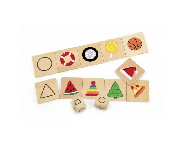Viga - Puzzle din lemn Invata formele , Puzzle Copii, piese 35