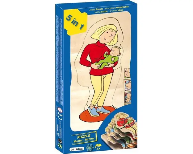 Beleduc - Puzzle stratificat Mama si Copilul