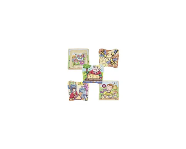 Beleduc - Puzzle din lemn Mierea de albine Stratificat Puzzle Copii, piese 28