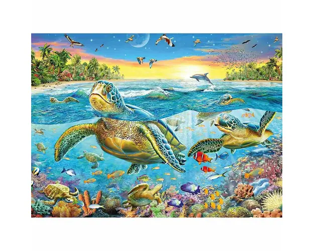Puzzle Testoase, 100 Piese