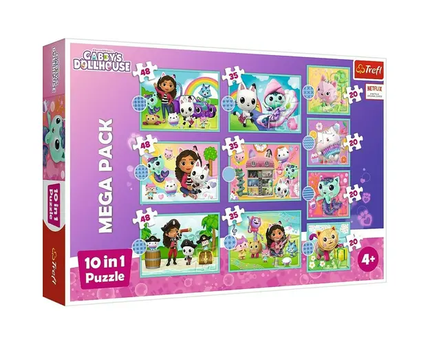 PUZZLE TREFL 10IN1 GABBYS DOLLHOUSE IN UNIVERSUL LUI GABBY