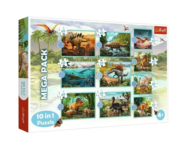 Trefl - PUZZLE 10IN1 LUMEA DINOZAURILOR
