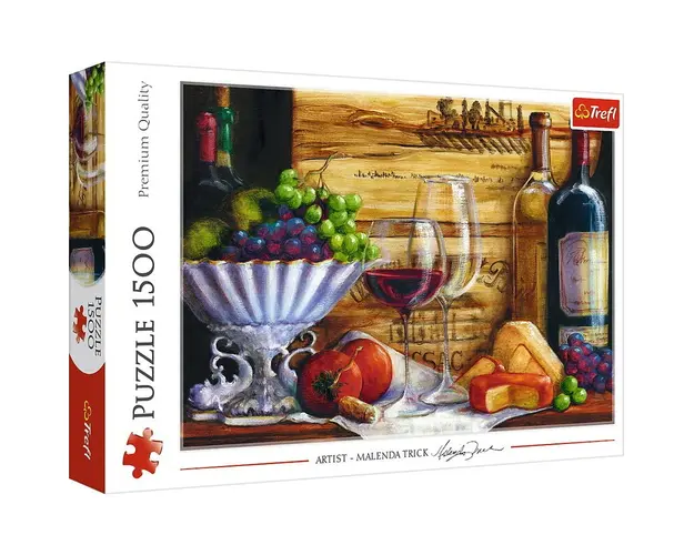 Trefl - Puzzle gastronomie Malenda Trick arta vinului , Puzzle Copii, piese 1500