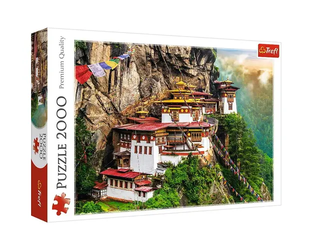 Trefl - Puzzle peisaje Cuibul Tigrului Bhutan , Puzzle Copii, piese 2000